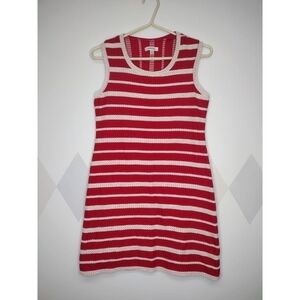 Max Studio red sleeveless dress with nautical look